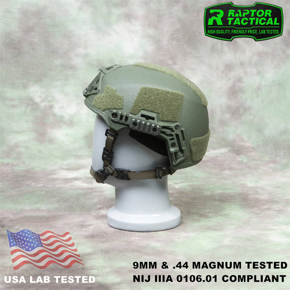 RAPTOR TACTICAL UHMWPE WENDY SL STYLE HIGH CUT BALLISTIC HELMET
