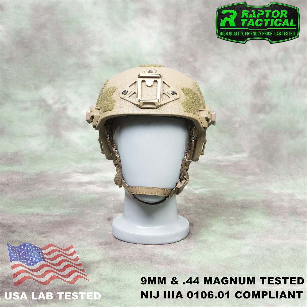 RAPTOR TACTICAL UHMWPE WENDY SL STYLE HIGH CUT BALLISTIC HELMET