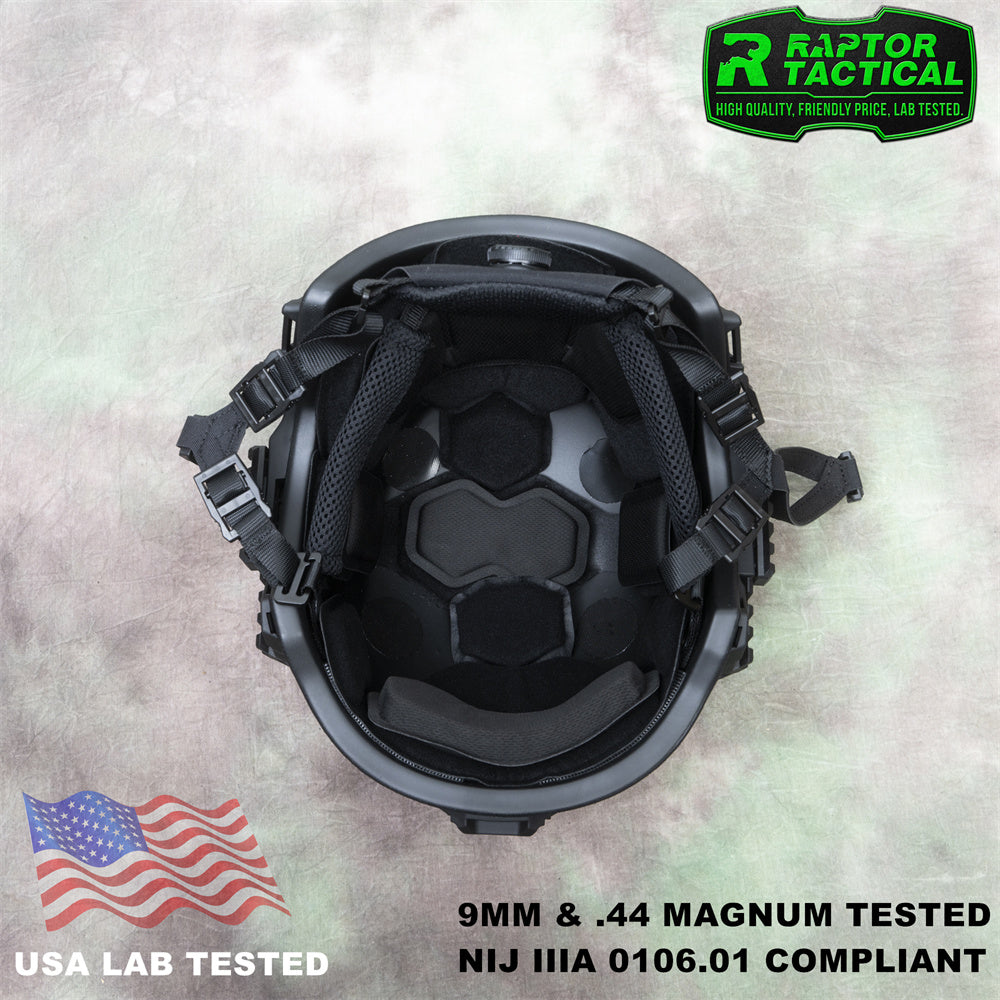 RAPTOR TACTICAL UHMWPE WENDY SL STYLE HIGH CUT BALLISTIC HELMET