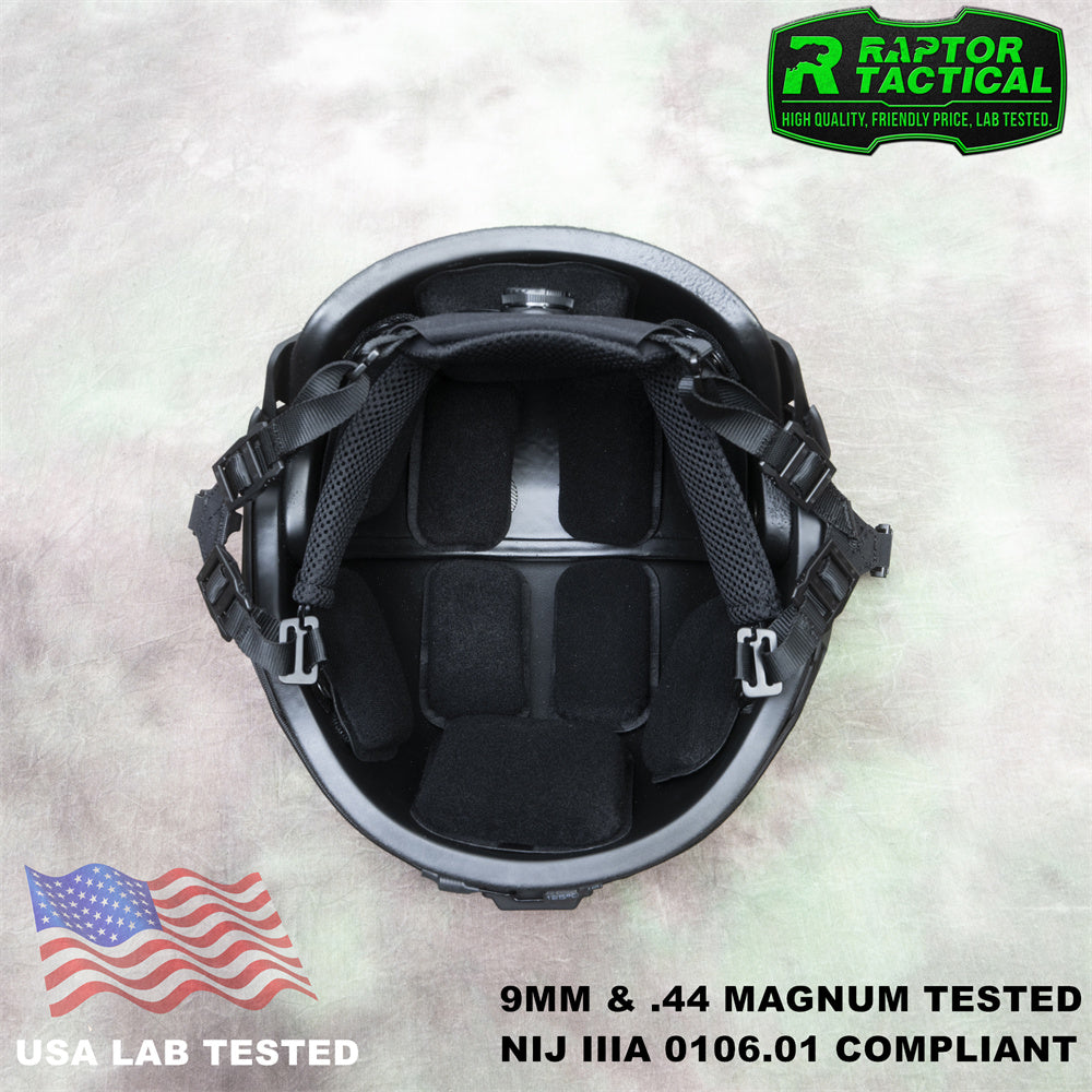 RAPTOR TACTICAL AIRFRAME VENTED BALLISTIC HELMET