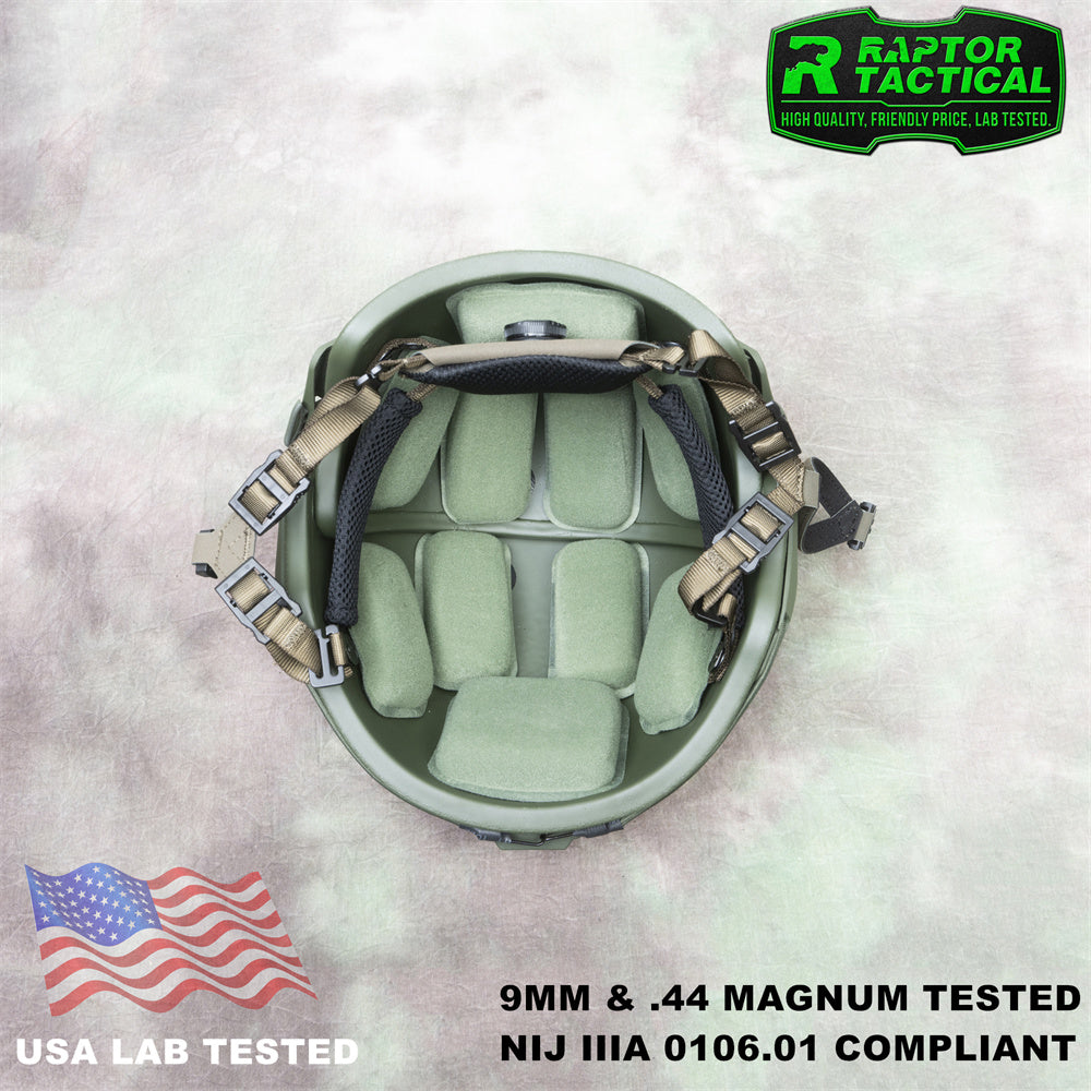 RAPTOR TACTICAL AIRFRAME VENTED BALLISTIC HELMET
