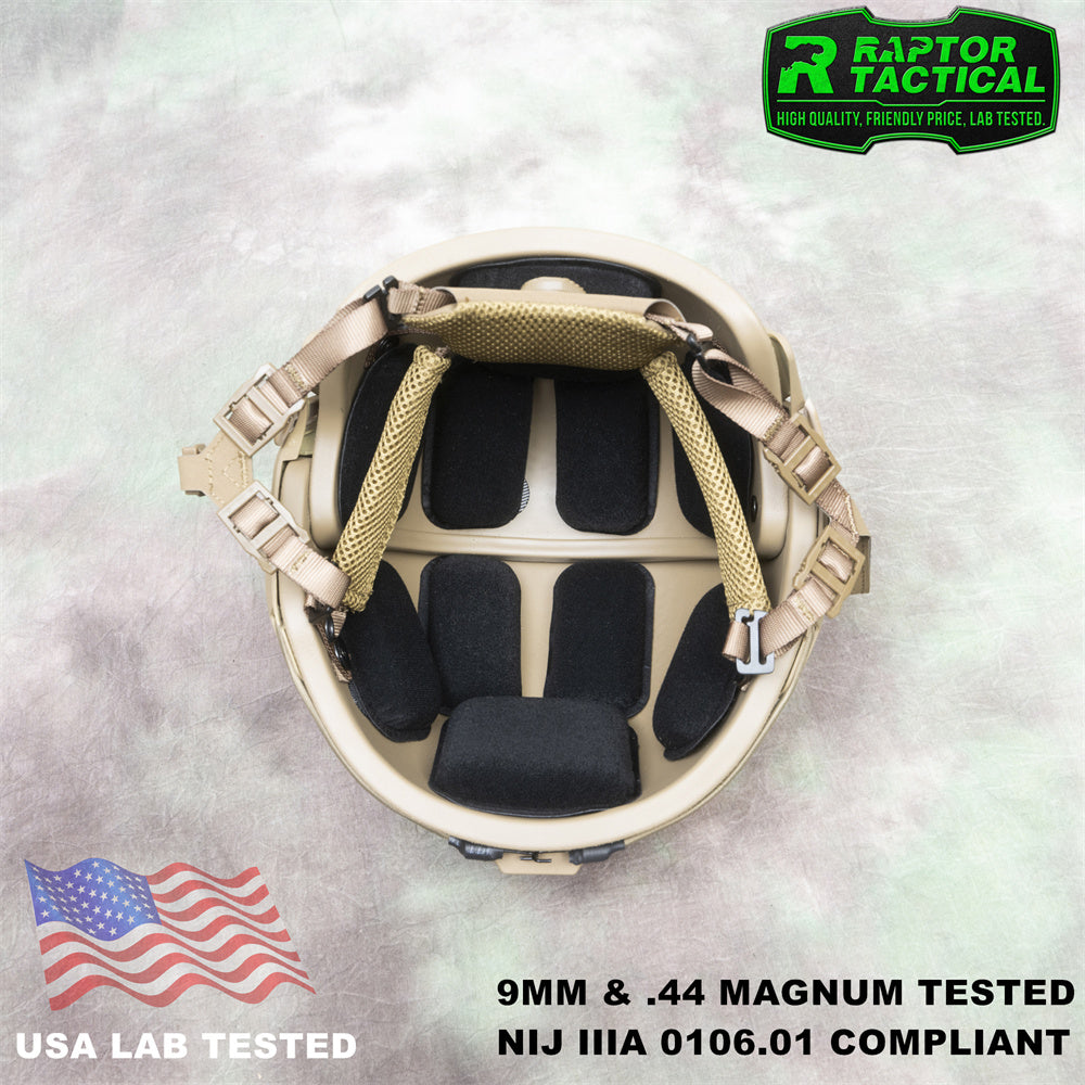 RAPTOR TACTICAL AIRFRAME VENTED BALLISTIC HELMET