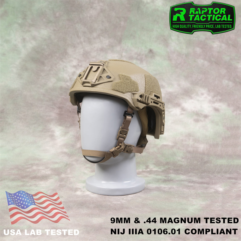 RAPTOR TACTICAL UHMWPE WENDY SL STYLE HIGH CUT BALLISTIC HELMET