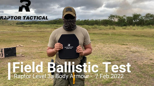 Raptor Tactical NIJ IIIA Hard Panel Testing Video By Philippines Customer