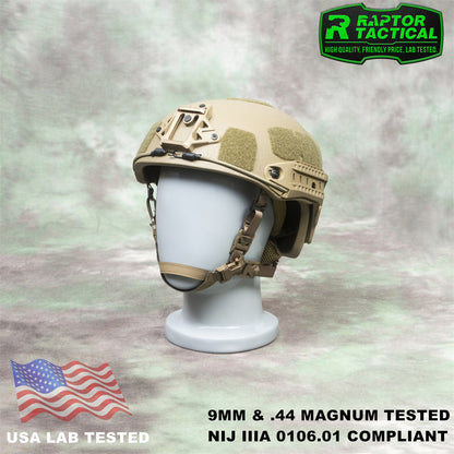 RAPTOR TACTICAL AIRFRAME VENTED BALLISTIC HELMET