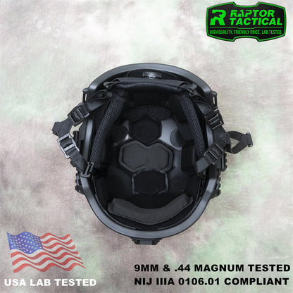 RAPTOR TACTICAL UHMWPE WENDY SL STYLE HIGH CUT BALLISTIC HELMET