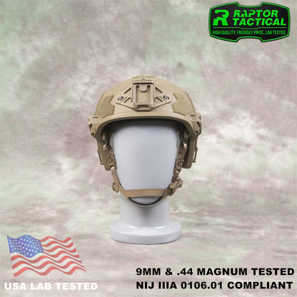 RAPTOR TACTICAL UHMWPE WENDY SL STYLE HIGH CUT BALLISTIC HELMET