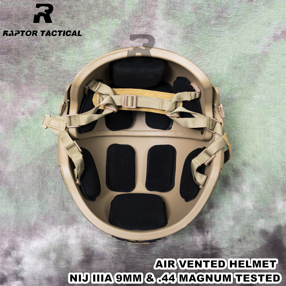 RAPTOR TACTICAL AIRFRAME VENTED BALLISTIC HELMET