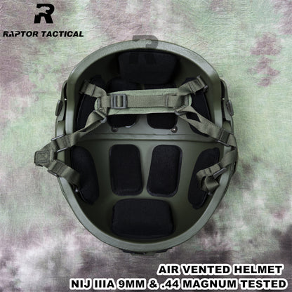 RAPTOR TACTICAL AIRFRAME VENTED BALLISTIC HELMET