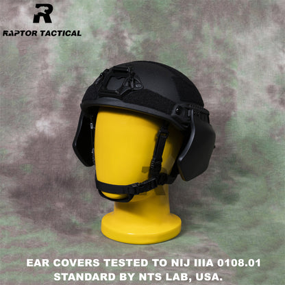 RAPTOR TACTICAL BALLISTIC EAR COVER FOR FAST HIGH/SF CUT HELMET