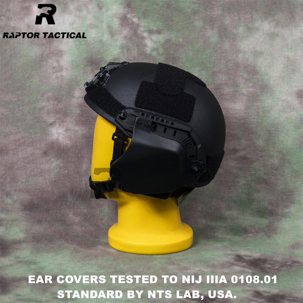 RAPTOR TACTICAL BALLISTIC EAR COVER FOR FAST HIGH/SF CUT HELMET