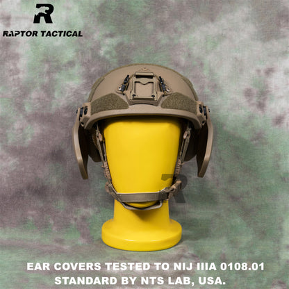 RAPTOR TACTICAL BALLISTIC EAR COVER FOR FAST HIGH/SF CUT HELMET