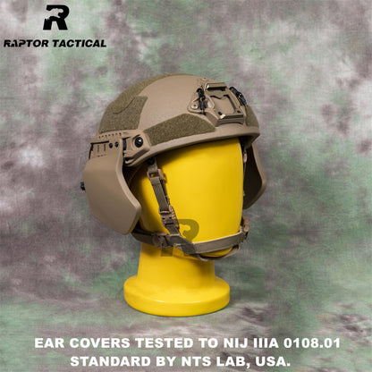 RAPTOR TACTICAL BALLISTIC EAR COVER FOR FAST HIGH/SF CUT HELMET