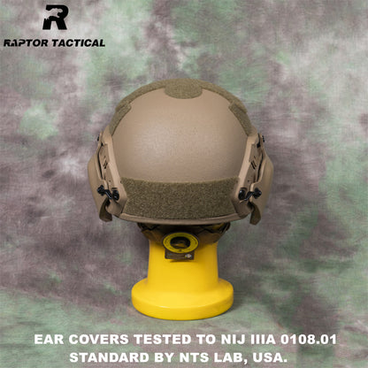 RAPTOR TACTICAL BALLISTIC EAR COVER FOR FAST HIGH/SF CUT HELMET