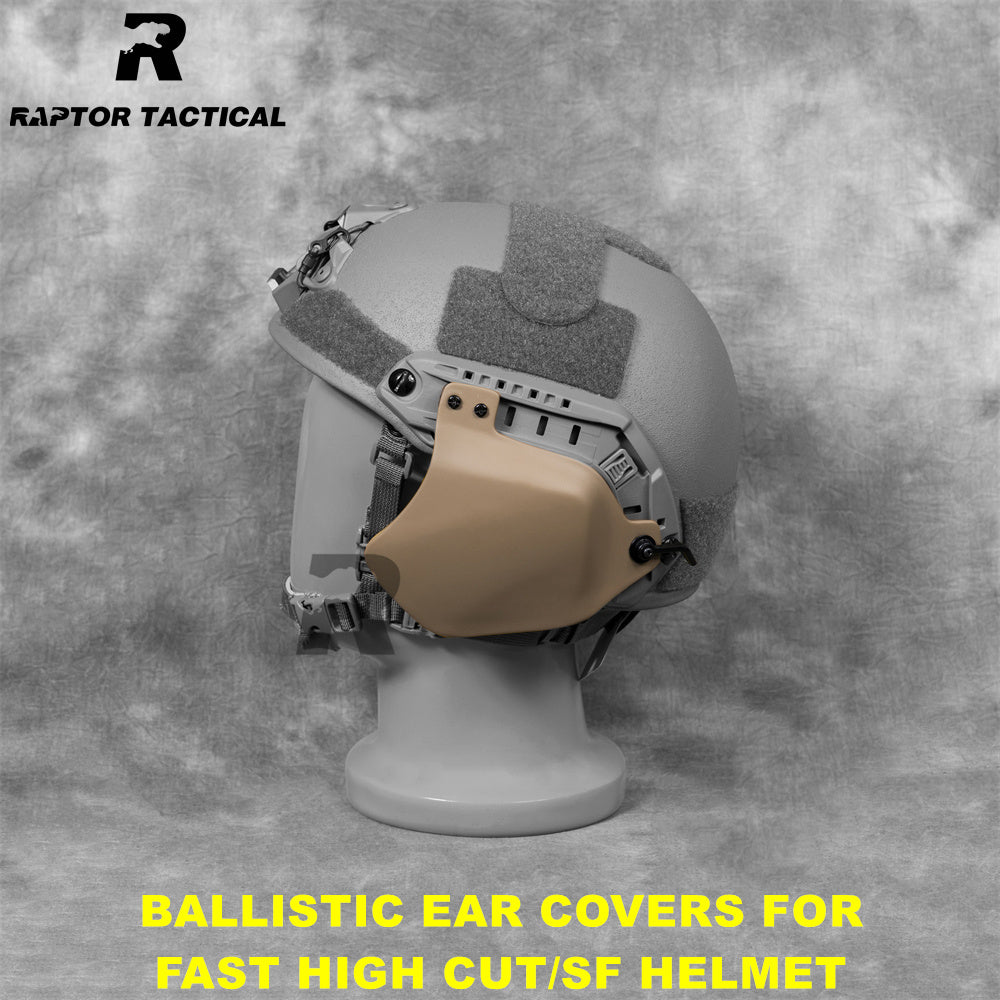 RAPTOR TACTICAL BALLISTIC EAR COVER FOR FAST HIGH/SF CUT HELMET ...