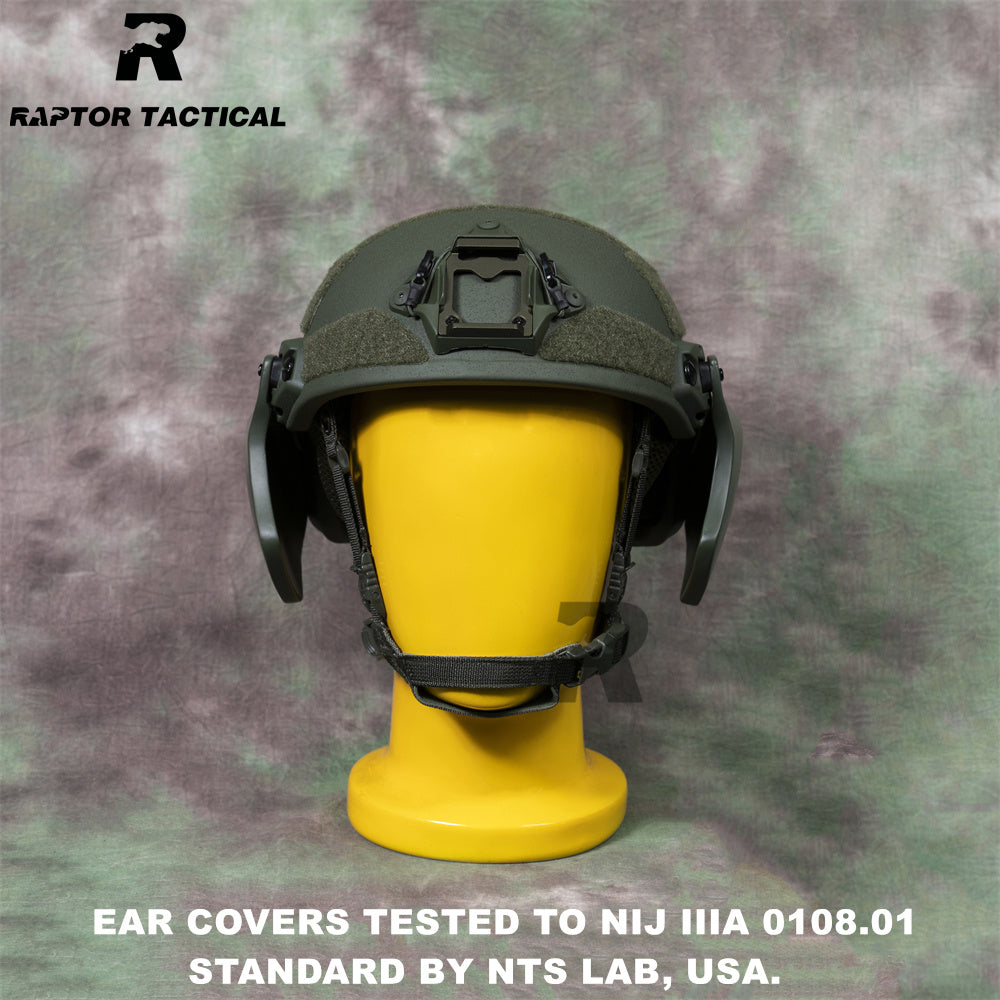 RAPTOR TACTICAL BALLISTIC EAR COVER FOR FAST HIGH/SF CUT HELMET