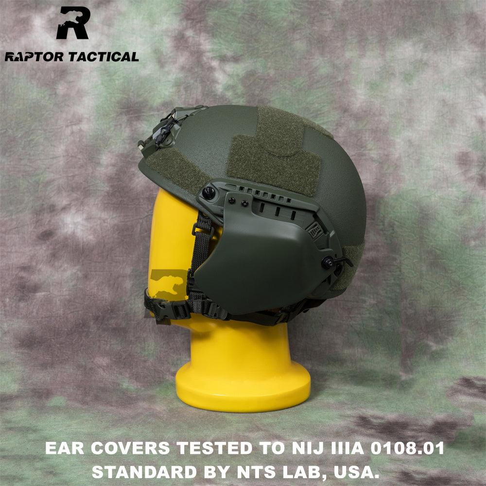 RAPTOR TACTICAL BALLISTIC EAR COVER FOR FAST HIGH/SF CUT HELMET