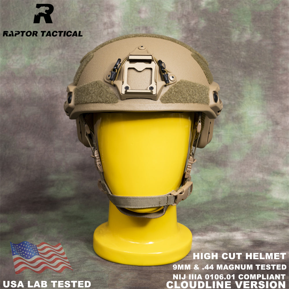 RAPTOR TACTICAL FAST HIGH CUT BALLISTIC HELMET