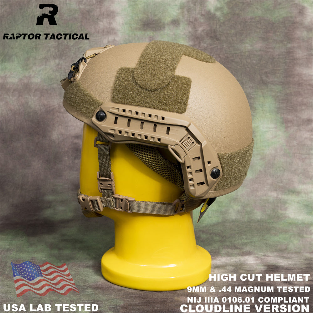 RAPTOR TACTICAL FAST HIGH CUT BALLISTIC HELMET