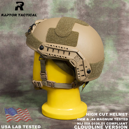 RAPTOR TACTICAL FAST HIGH CUT BALLISTIC HELMET