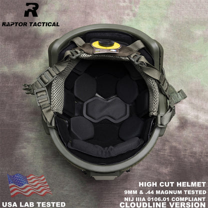 RAPTOR TACTICAL FAST HIGH CUT BALLISTIC HELMET