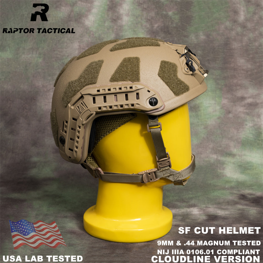 RAPTOR TACTICAL FAST SF CUT BALLISTIC HELMET