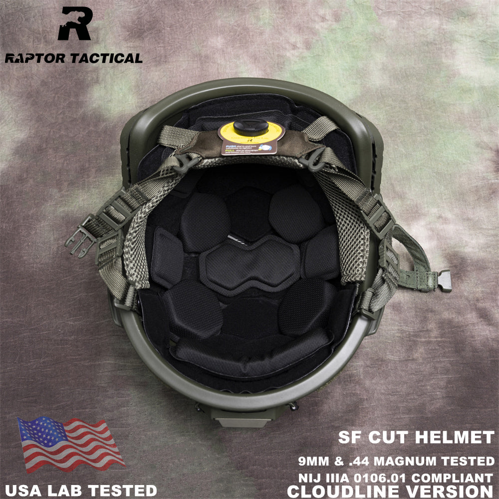 RAPTOR TACTICAL FAST SF CUT BALLISTIC HELMET