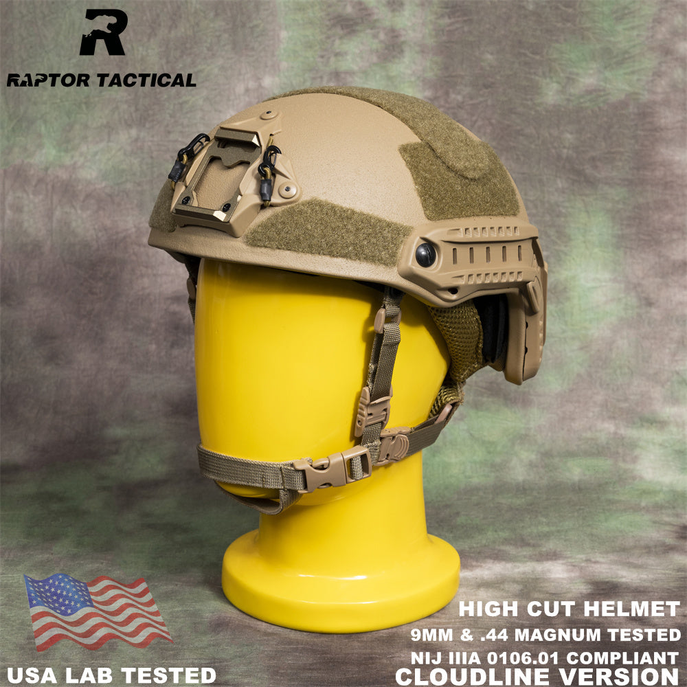 RAPTOR TACTICAL FAST HIGH CUT BALLISTIC HELMET