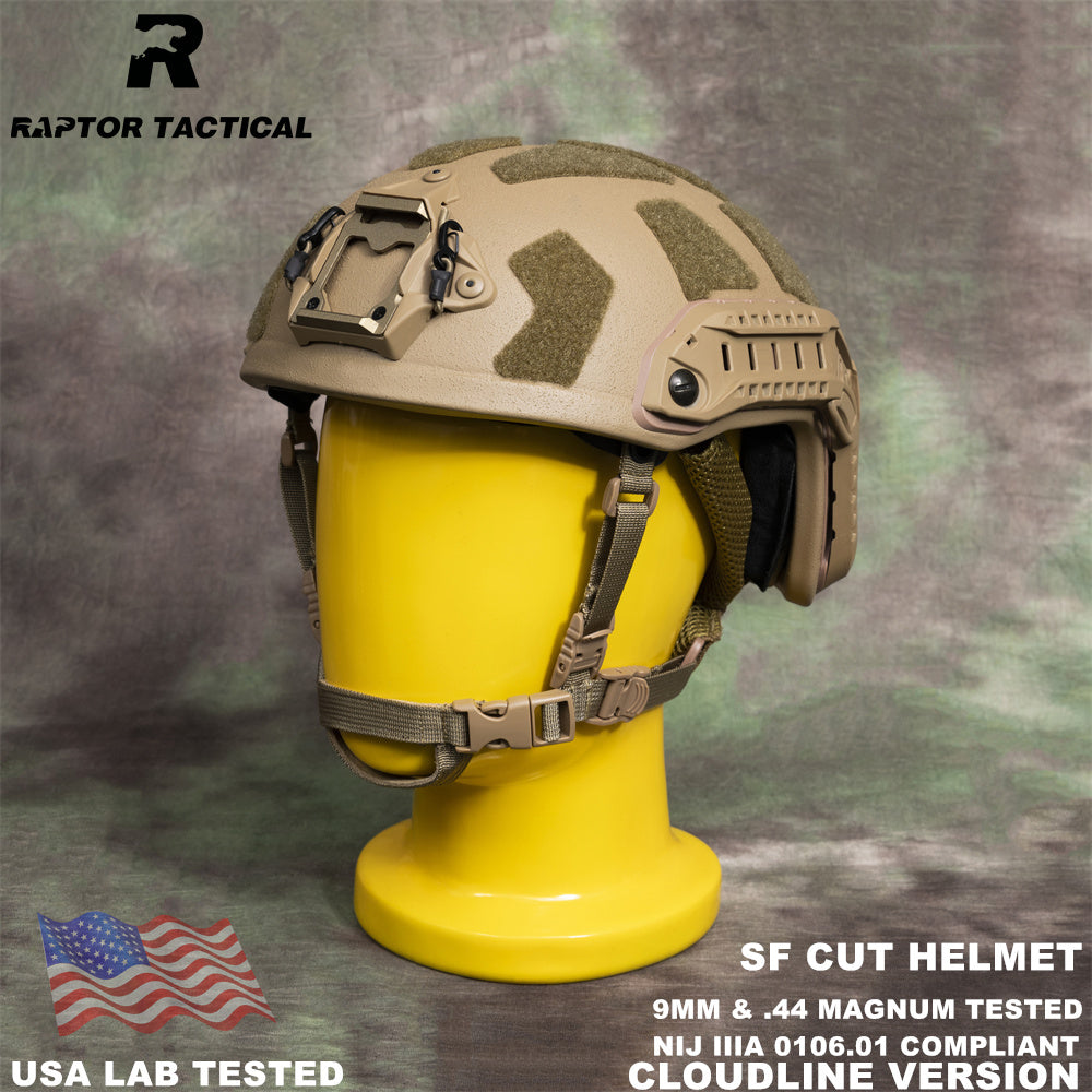 RAPTOR TACTICAL FAST SF CUT BALLISTIC HELMET