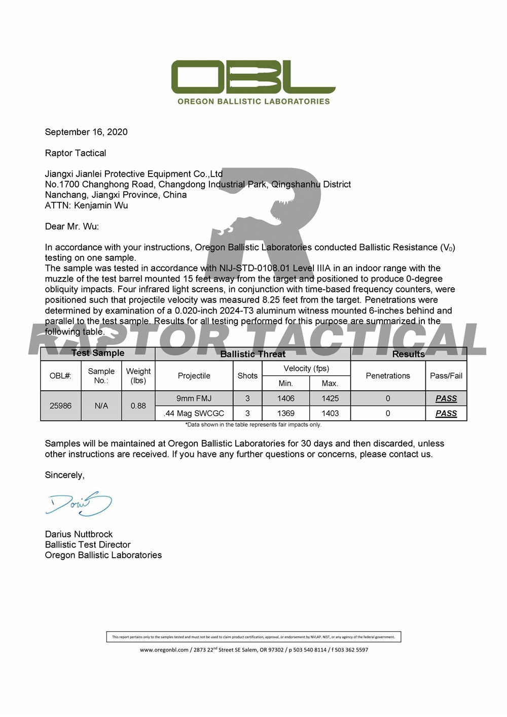 RAPTOR TACTICAL UHMWPE BALLISTIC HARD PANELS