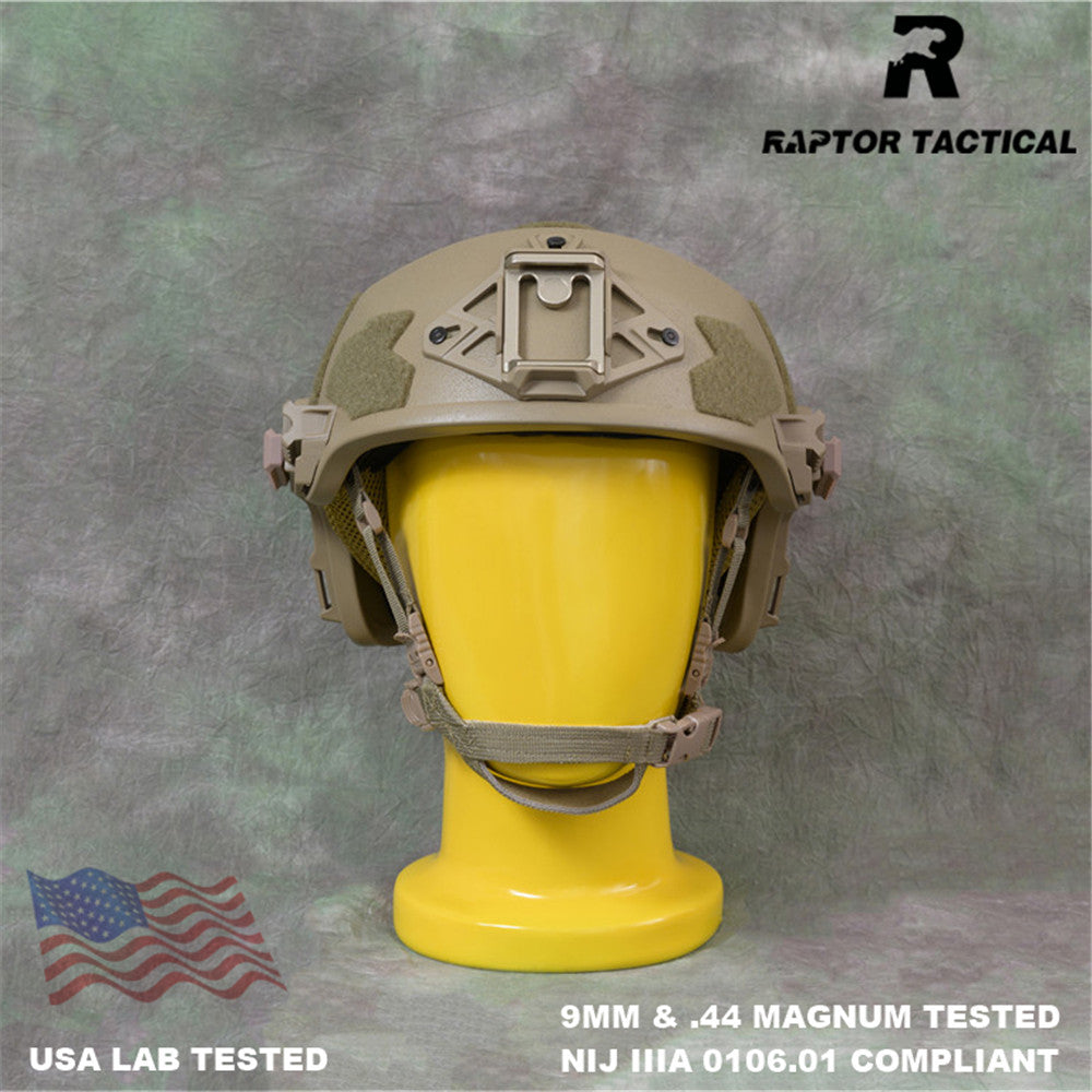 RAPTOR TACTICAL ARAMID WENDY SL STYLE HIGH CUT BALLISTIC HELMET