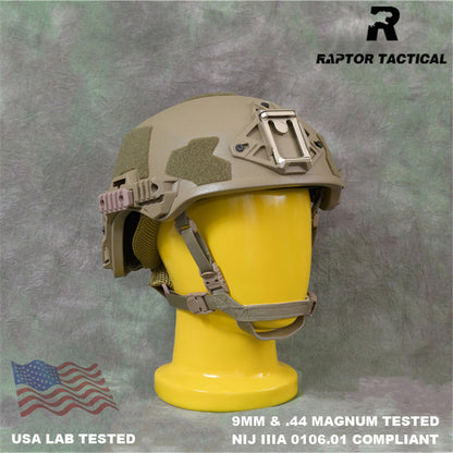 RAPTOR TACTICAL ARAMID WENDY SL STYLE HIGH CUT BALLISTIC HELMET