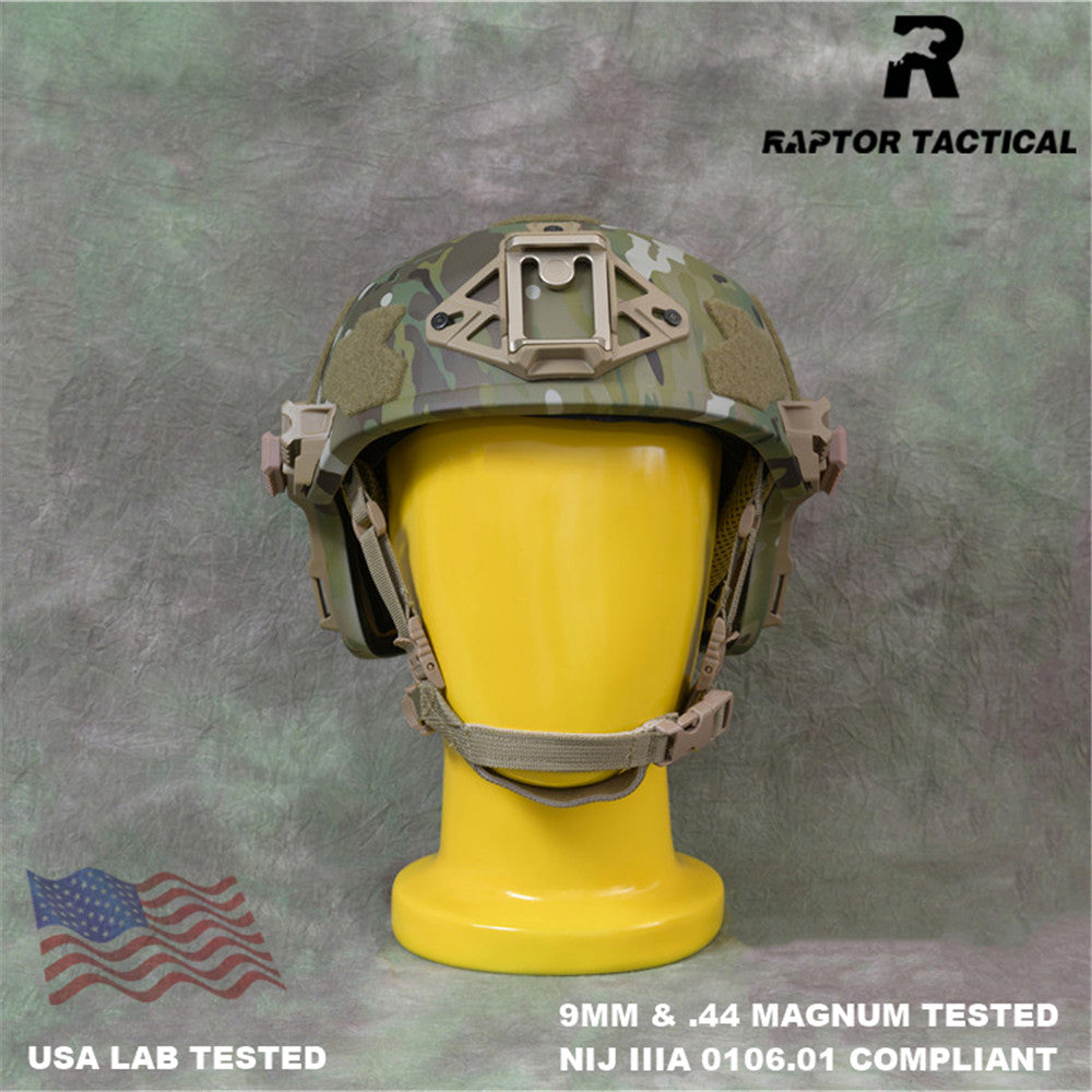 RAPTOR TACTICAL ARAMID WENDY SL STYLE HIGH CUT BALLISTIC HELMET