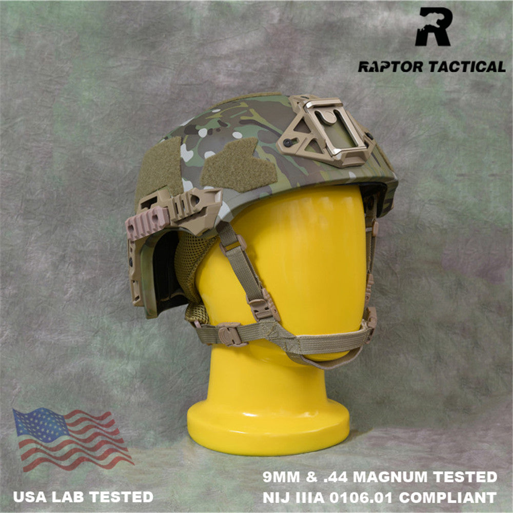 RAPTOR TACTICAL ARAMID WENDY SL STYLE HIGH CUT BALLISTIC HELMET