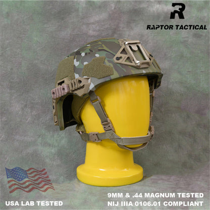 RAPTOR TACTICAL ARAMID WENDY SL STYLE HIGH CUT BALLISTIC HELMET