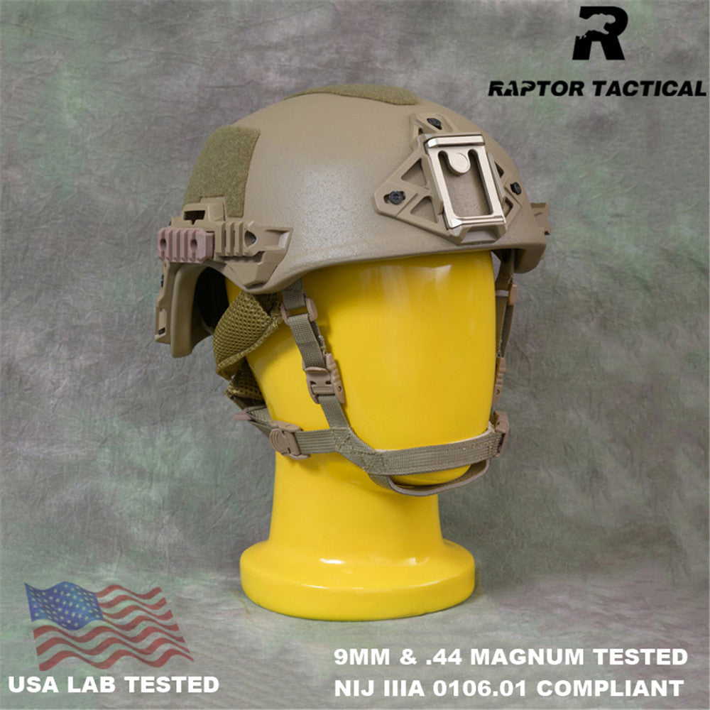 RAPTOR TACTICAL UHMWPE WENDY SL STYLE HIGH CUT BALLISTIC HELMET