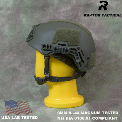 RAPTOR TACTICAL UHMWPE WENDY SL STYLE HIGH CUT BALLISTIC HELMET