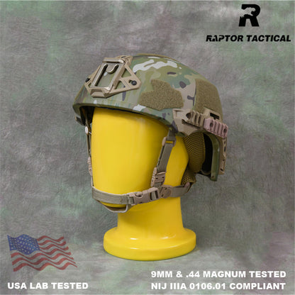 RAPTOR TACTICAL ARAMID WENDY SL STYLE HIGH CUT BALLISTIC HELMET