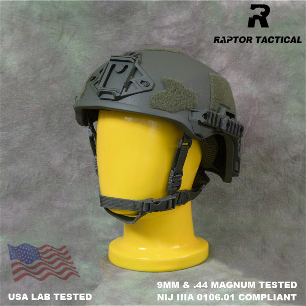 RAPTOR TACTICAL ARAMID WENDY SL STYLE HIGH CUT BALLISTIC HELMET